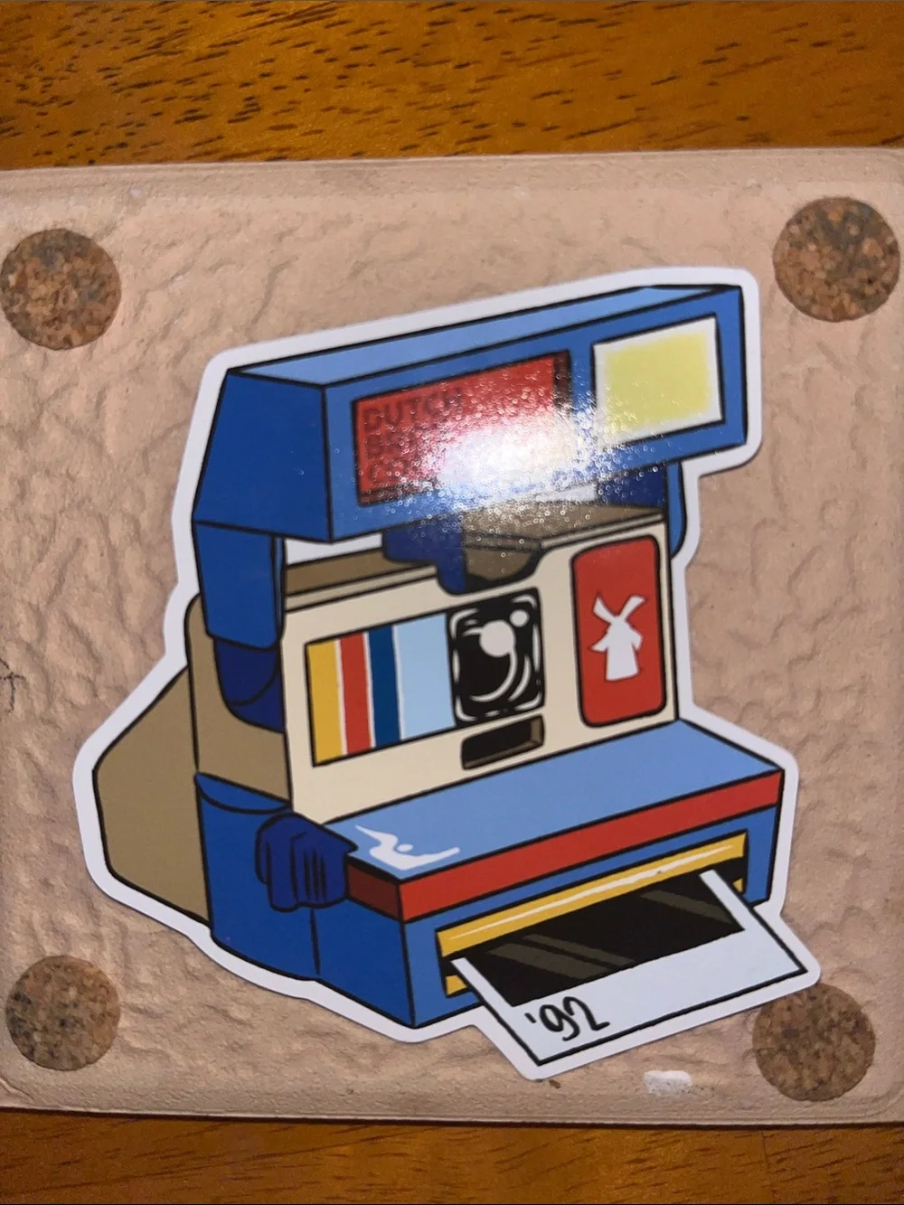 NEW AUGUST STICKER OF THE MONTH DUTCH BROS COFFEE CAMERA STICKER